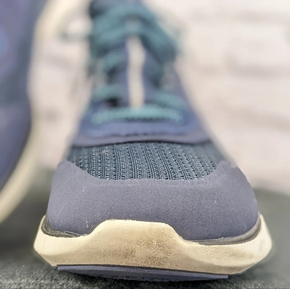 Cole Haan men's shoes 9.5M D, blue leather and mesh zero grand athletic trainers - Picture 5 of 16